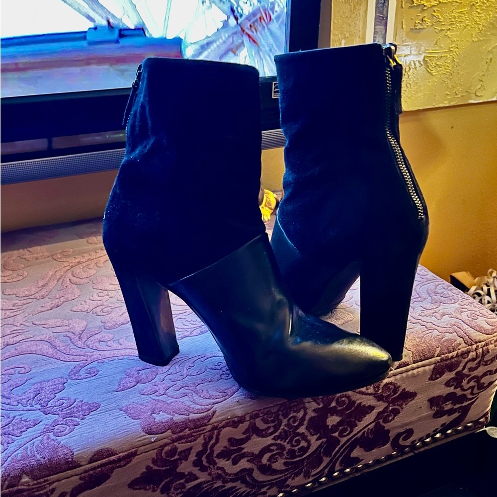 Elegant Black Heeled Boots - Brand EL-Italy